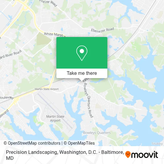 Precision Landscaping map