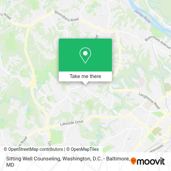 Sitting Well Counseling map