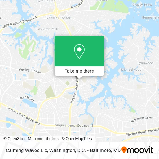 Calming Waves Llc map