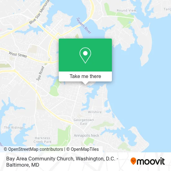 Bay Area Community Church map