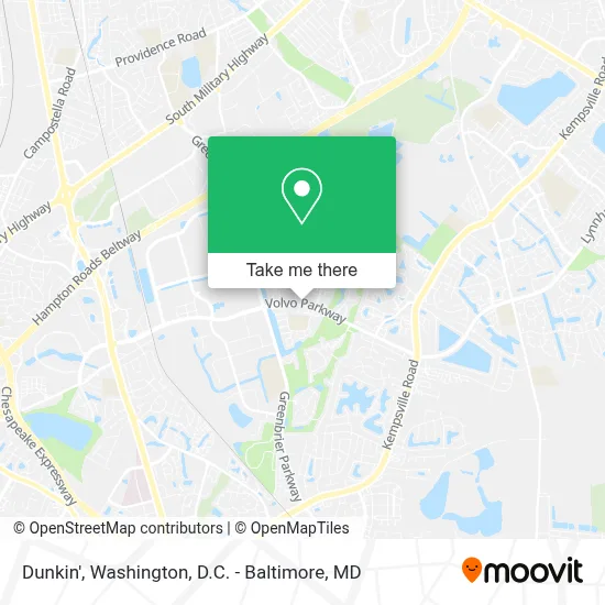 Dunkin' map