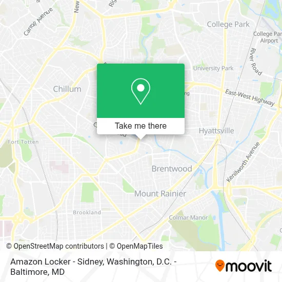 Amazon Locker - Sidney map