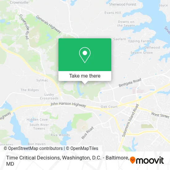 Time Critical Decisions map
