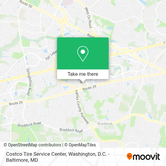 Costco Tire Service Center map