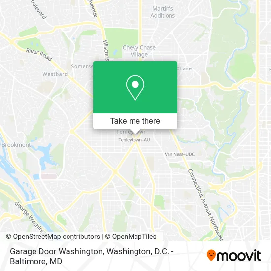 Garage Door Washington map