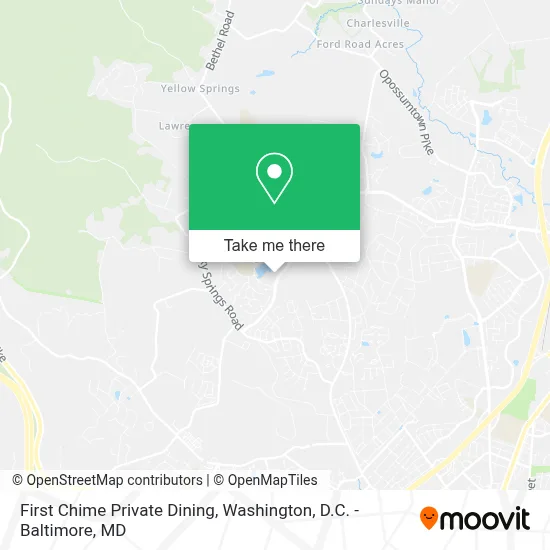 First Chime Private Dining map