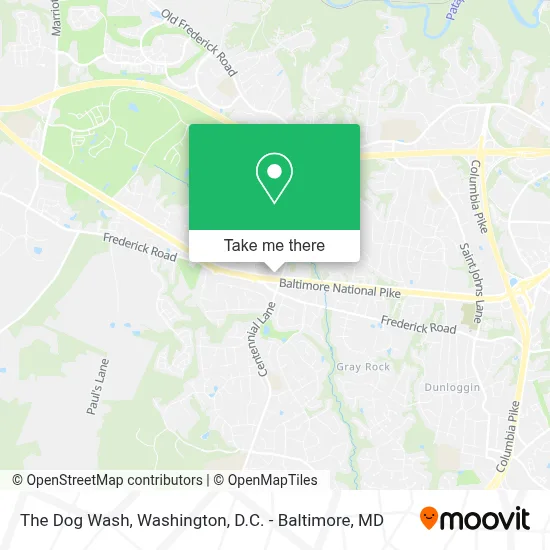 The Dog Wash map