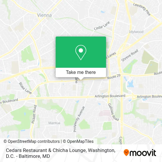 Cedars Restaurant & Chicha Lounge map