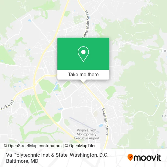 Va Polytechnic Inst & State map