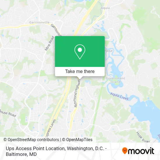 Ups Access Point Location map