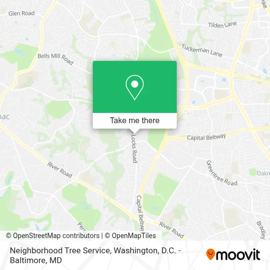 Neighborhood Tree Service map