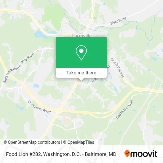 Food Lion #282 map