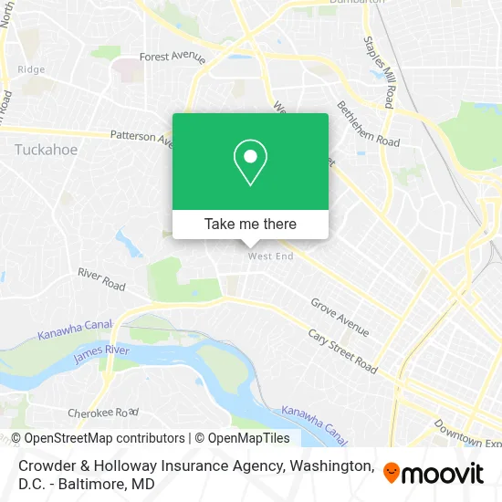 Crowder & Holloway Insurance Agency map