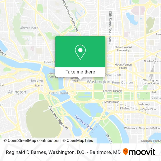 Reginald D Barnes map