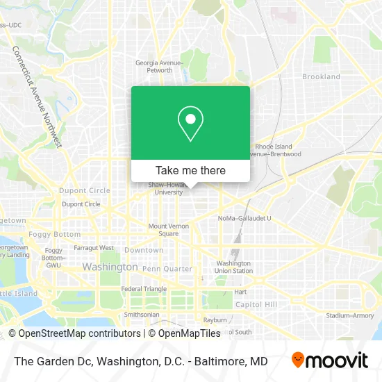 The Garden Dc map