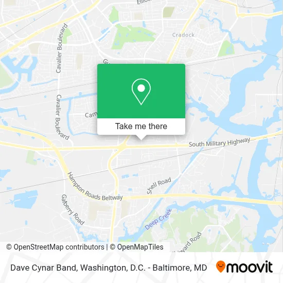 Dave Cynar Band map