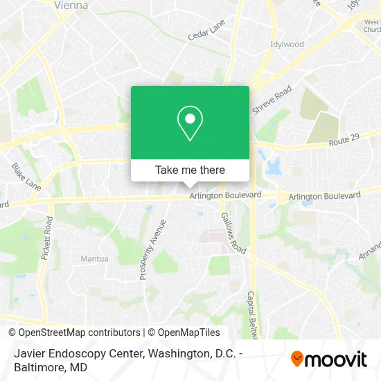 Javier Endoscopy Center map