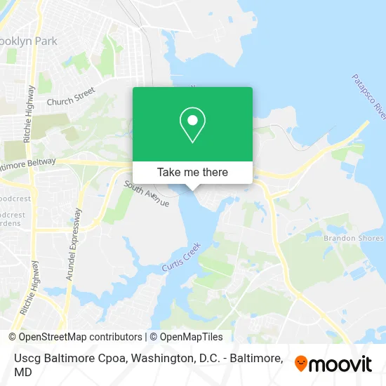 Uscg Baltimore Cpoa map