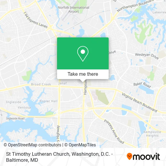 St Timothy Lutheran Church map