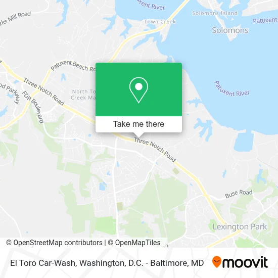 El Toro Car-Wash map
