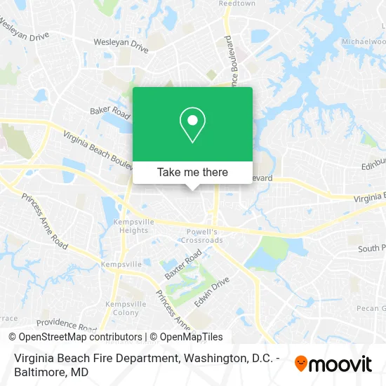 Virginia Beach Fire Department map