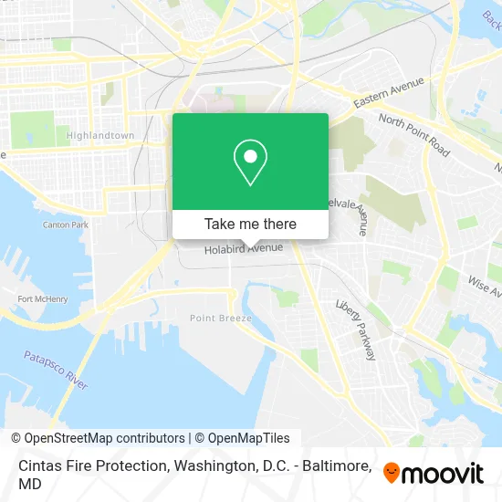 Cintas Fire Protection map