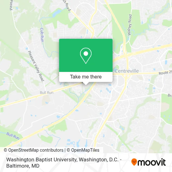 Washington Baptist University map