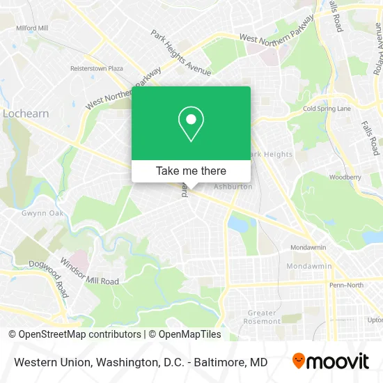 Western Union map