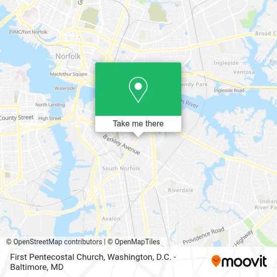 First Pentecostal Church map