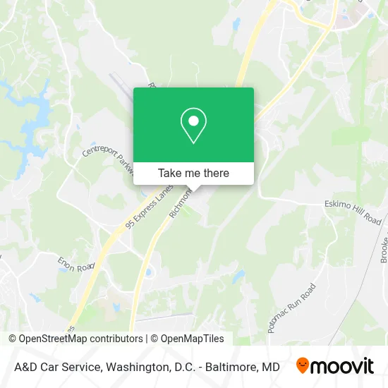 A&D Car Service map