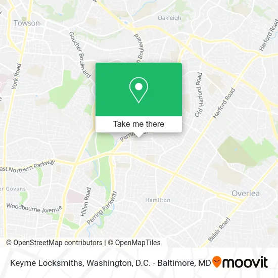 Keyme Locksmiths map