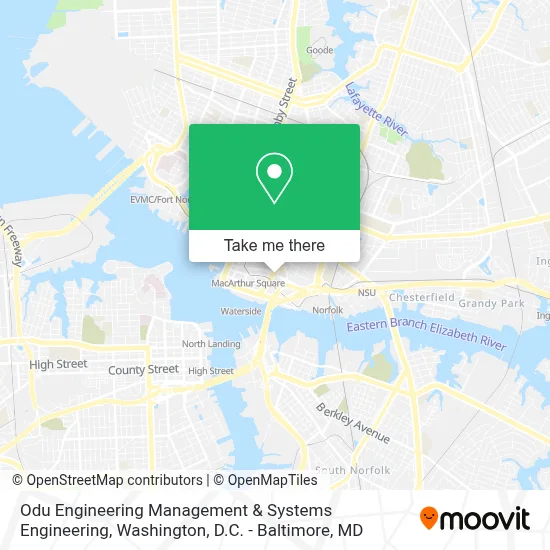 Odu Engineering Management & Systems Engineering map