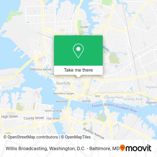Willis Broadcasting map