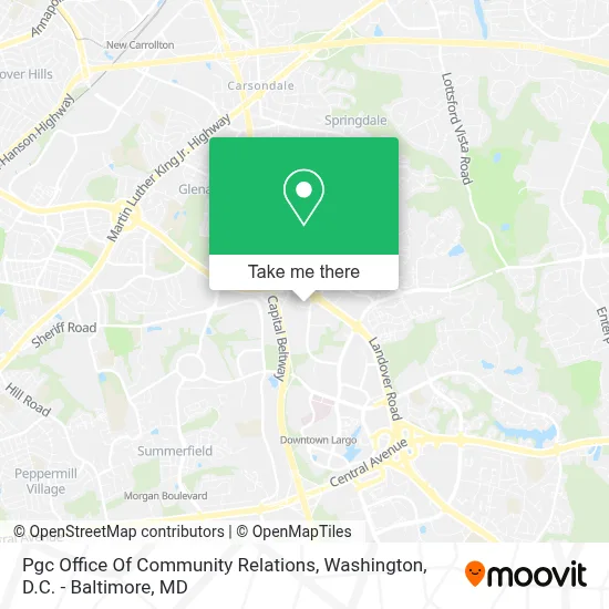 Pgc Office Of Community Relations map