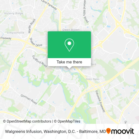 Walgreens Infusion map