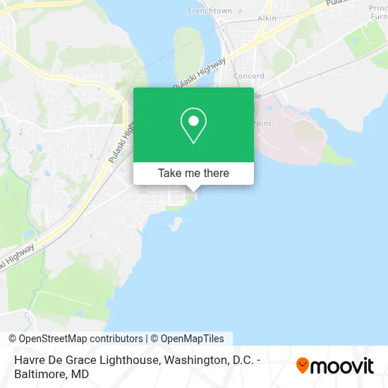Havre De Grace Lighthouse map