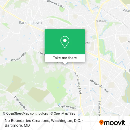 No Boundaries Creations map