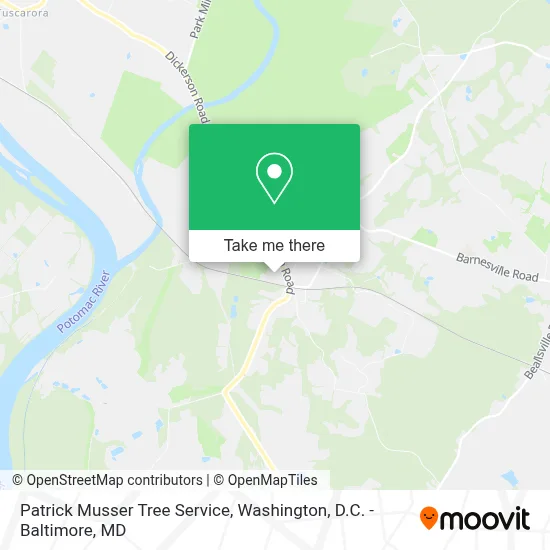 Patrick Musser Tree Service map