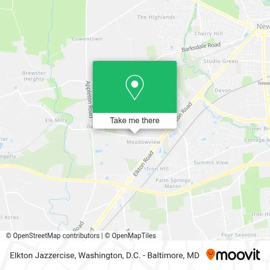 Elkton Jazzercise map
