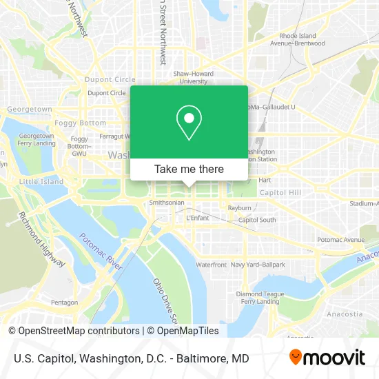 U.S. Capitol map
