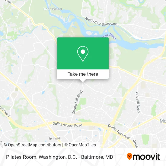 Pilates Room map