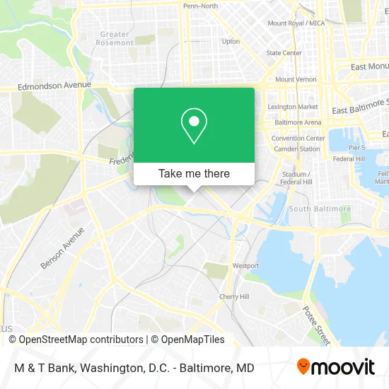 M & T Bank map