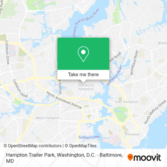Hampton Trailer Park map
