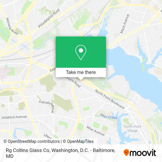 Rg Collins Glass Co map