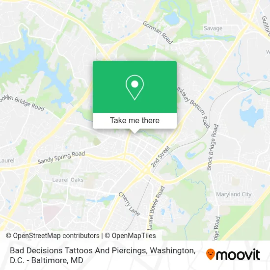 Bad Decisions Tattoos And Piercings map