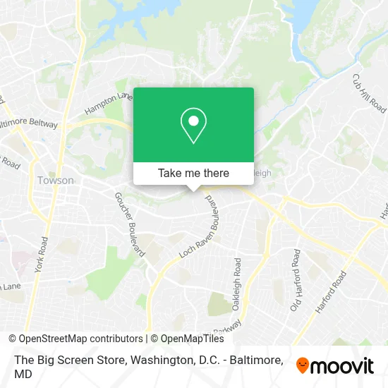 The Big Screen Store map