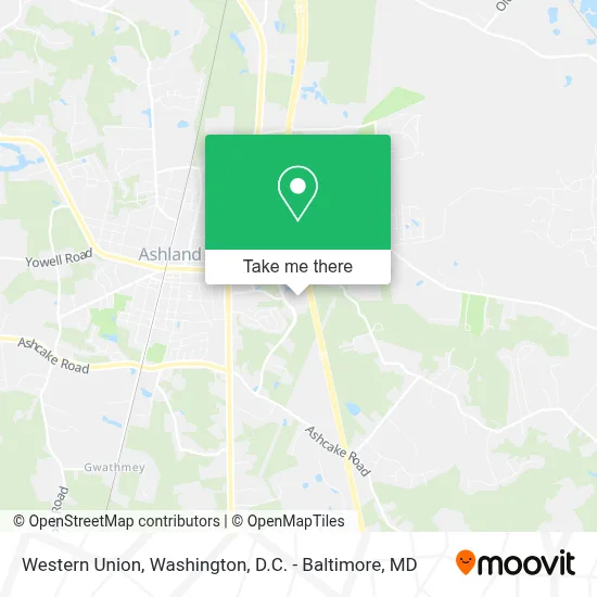 Western Union map