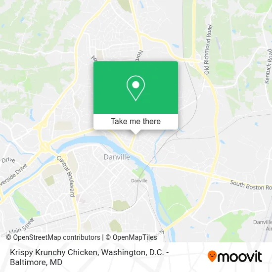 Krispy Krunchy Chicken map