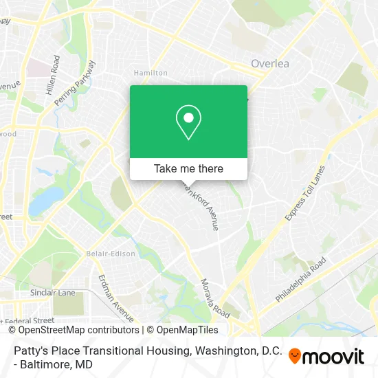 Patty's Place Transitional Housing map