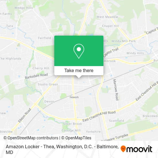 Amazon Locker - Thea map